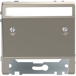 Enjoliveur incliné supp. connectée multimédia porte-étiquette D-Life MTN4540-6050 nickel porte-étiquette
