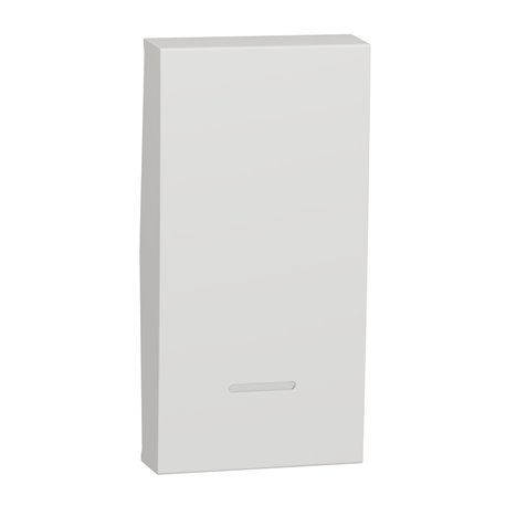 Enjoliveur interrupteur ou bouton-poussoir lumineux Unica NU910020N Blanc antibactérien 1 module Enjoliveur interrupteur ou bouton-poussoir lumineux Unica NU910020N Blanc antibactérien 1 module