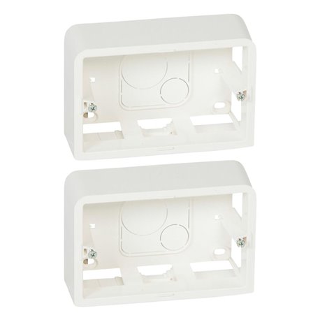 Lot de 2 cadres saillies Mosaic pour 3 modules 080289