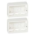 Lot de 2 cadres saillies Mosaic pour 3 modules 080289