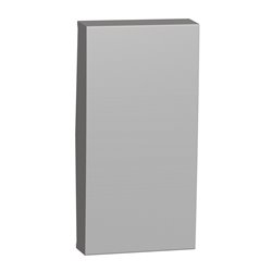 Enjoliveur interrupteur ou bouton-poussoir Unica NU910030 Aluminium 1 module
