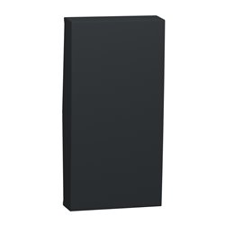 Enjoliveur interrupteur ou bouton-poussoir Unica NU910054 anthracite 1 module