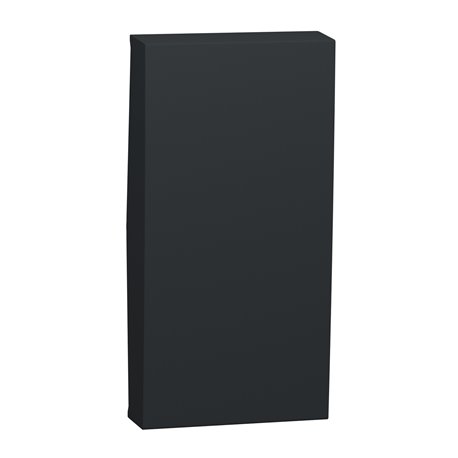 Enjoliveur interrupteur ou bouton-poussoir Unica NU910054 anthracite 1 module