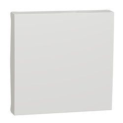 Enjoliveur interrupteur ou bouton-poussoir Unica NU920020 Blanc antibactérien 2 modules