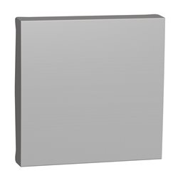 Enjoliveur interrupteur ou bouton-poussoir Unica NU920030 Aluminium 2 modules