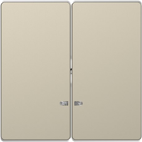 Enjoliveur pour commande double avec voyant D-Life MTN3420-6033 blanc sable 