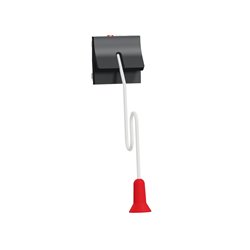 Interrupteur à corde NO/NF 10A Unica NU322654 anthracite 2 modules mécansime seul