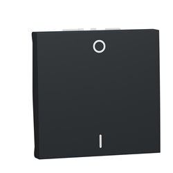 Interrupteur bipolaire 16A Unica NU326254 anthracite 2 modules mécansime seul