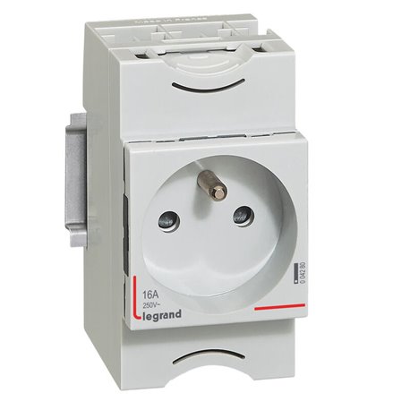 Prise de courant modulaire 10A a 16A 250V 2,5 modules 004280