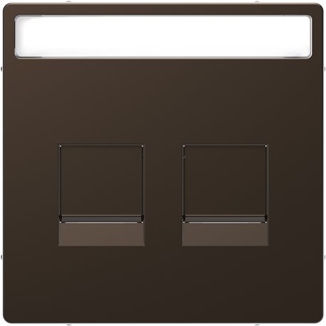 Enjoliveur prise support double RJ45 compatible keystone D-Life MTN4564-6052 mocca Enjoliveur prise support double RJ45 compatible keystone D-Life MTN4564-6052 mocca