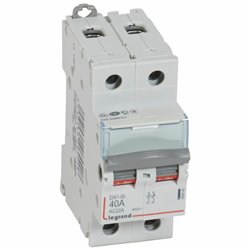 Interrupteur-sectionneur DX3-IS 2P 400V 40A 2 modules 406440