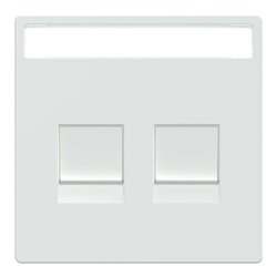 Enjoliveur prise support double RJ45 compatible keystone D-Life MTN4564-6035 blanc lotus 