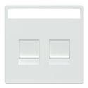 Enjoliveur prise support double RJ45 compatible keystone D-Life MTN4564-6035 blanc lotus 