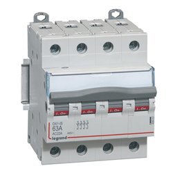Interrupteur-sectionneur DX3-IS 4P 400V 63A 4 modules 406481
