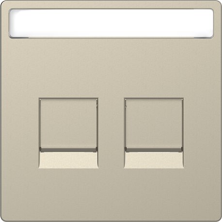 Enjoliveur prise support double RJ45 compatible keystone D-Life MTN4564-6033 blanc sable