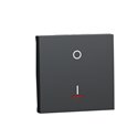Interrupteur bipolaire lumineux (indication) Unica NU326254S anthracite 2 modules mécansime seul