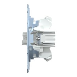 Interrupteur dble va-et-vient + bouton-poussoir NO/NF D-Life MTN3128-0000 10 A mécanisme seul