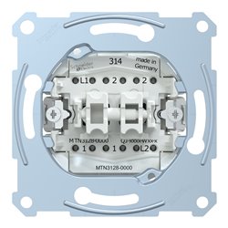 Interrupteur dble va-et-vient + bouton-poussoir NO/NF D-Life MTN3128-0000 10 A mécanisme seul