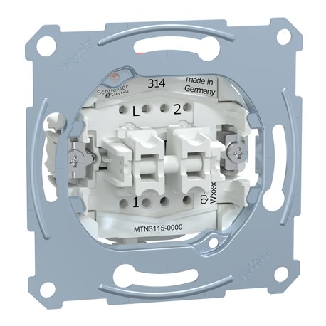 Interrupteur double allumage D-Life MTN3115-0000 10 A mécanisme seul Interrupteur double allumage D-Life MTN3115-0000 10 A mécanisme seul