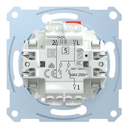 Interrupteur double allumage D-Life MTN3115-0000 10 A mécanisme seul
