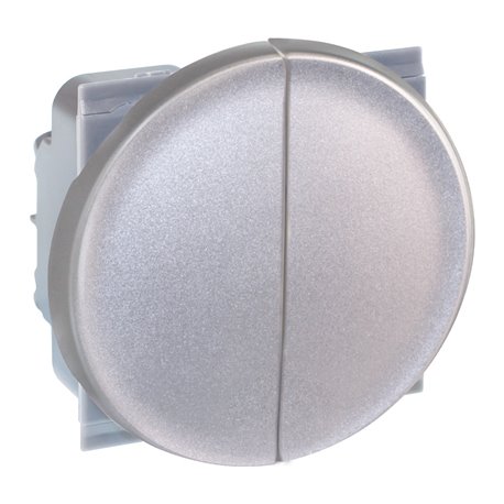 Commande Va et vient + bouton poussoir sans voyant Silver