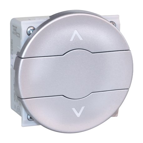 Commande de volet roulant Double poussoir Silver Commande de volet roulant Double poussoir Silver