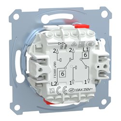Interrupteur double va-et-vient D-Life MTN3126-0000 10 A mécanisme seul
