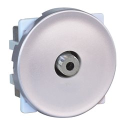 Prise TV Simple multi-services type «F» mâle Silver