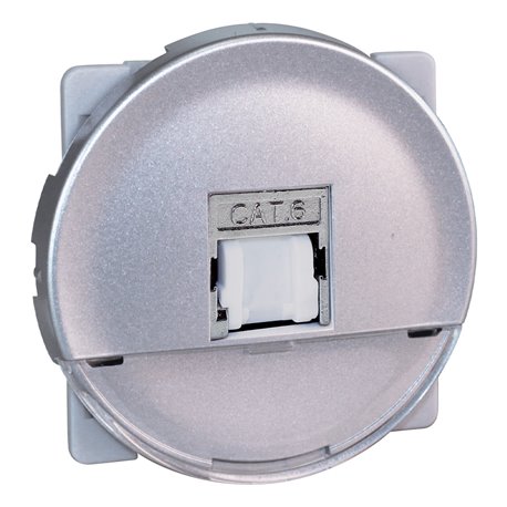 Prise RJ45 FTP Cat6 Grade1 Silver