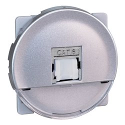 Prise RJ45 Grade 2 TV Cat 6 Silver