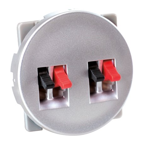 Prise haut-parleur Double Silver
