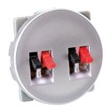 Prise haut-parleur Double Silver