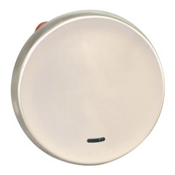 Commande Poussoir à fermeture avec voyant Titane