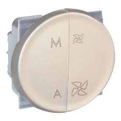 Commande de VMC 2 vitesses avec interrupteur "marche/arrêt" Titane