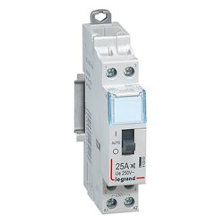 Contacteur domestique CX3 silencieux bobine 230V 2P 250V 25A 2F 1 module 412501