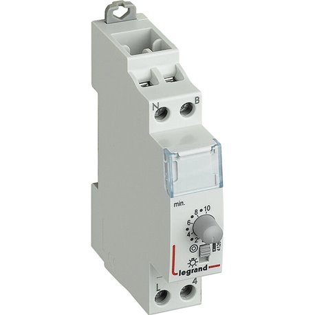 Minuterie modulaire 230V 50Hz et 60Hz sortie 16A 250V 1 module 412602
