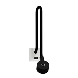 Liseuse avec chargeur USB A 2,1A Unica NU360318 Blanc 2 modules