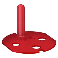 Lot de 10 détrompeurs fiche mâle Unica ALB45290 rouge polypropylène