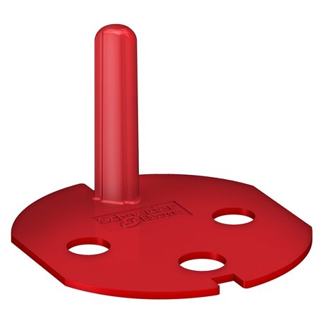 Lot de 10 détrompeurs fiche mâle Unica ALB45290 rouge polypropylène