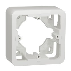 Lot de 10 boîtes en saillie Unica NU840218 Blanc 1 poste