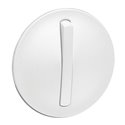Enjoliveur etroit Celiane pour interrupteur va-et-vient ou poussoir Soft -blanc 065001
