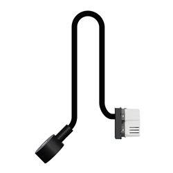Liseuse avec chargeur USB A 2,1A Unica NU360354 anthracite 2 modules