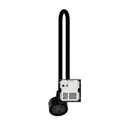 Liseuse avec chargeur USB A 2,1A Unica NU360354 anthracite 2 modules
