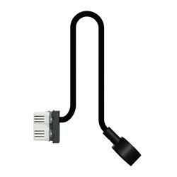 Liseuse avec chargeur USB A 2,1A Unica NU360354 anthracite 2 modules