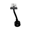 Liseuse avec chargeur USB A 2,1A Unica NU360354 anthracite 2 modules