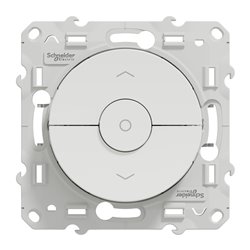 Interrupteur volet-roulant 3 touches montée/descente/stop Odace S520208 Blanc 