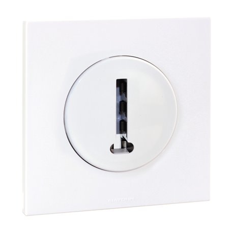 Prise téléphone Téléphone en T complète Blanc