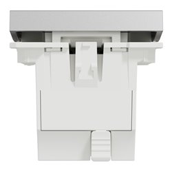 Interrupteur volet-roulant 3 touches 6A Unica NU320830 Aluminium 2 modules mécanisme seul