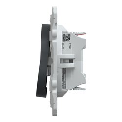 Interrupteur va et vient 10AX Ovalis S340204 anthracite 