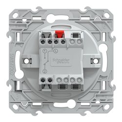 Interrupteur va et vient 10AX Ovalis S340204 anthracite 